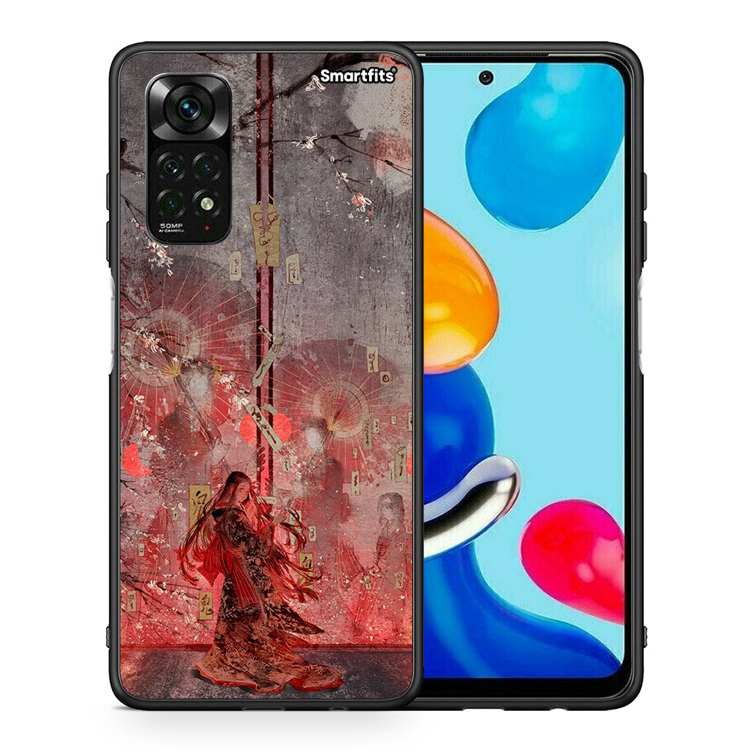 Θήκη Xiaomi Redmi Note 11 Pro 5G Nezuko Kamado από τη Smartfits με σχέδιο στο πίσω μέρος και μαύρο περίβλημα | Xiaomi Redmi Note 11 Pro 5G Nezuko Kamado case with colorful back and black bezels