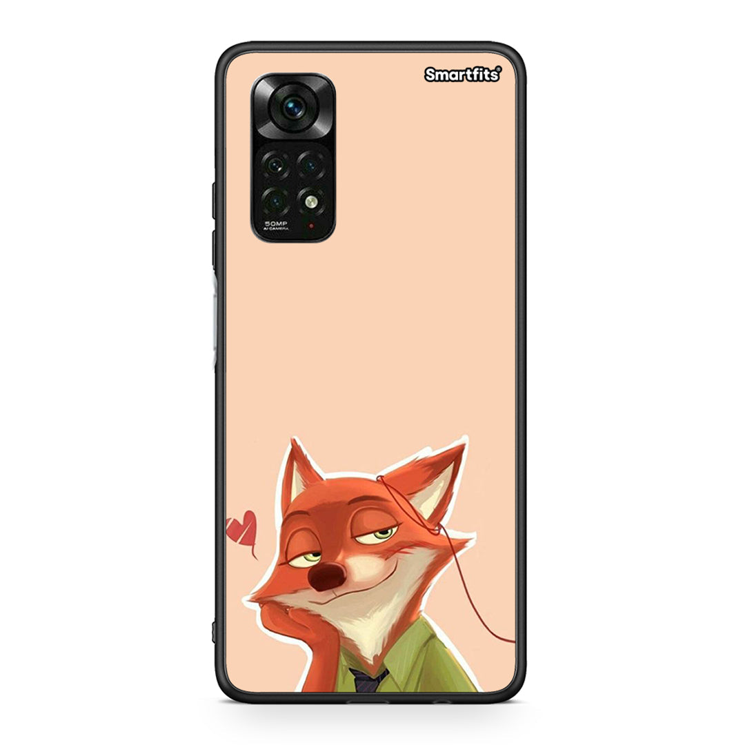 Xiaomi Redmi Note 12 Pro 4G Nick Wilde And Judy Hopps Love 1 θήκη από τη Smartfits με σχέδιο στο πίσω μέρος και μαύρο περίβλημα | Smartphone case with colorful back and black bezels by Smartfits