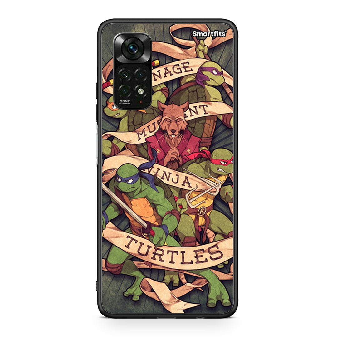 Xiaomi Redmi Note 11 Pro 5G Ninja Turtles θήκη από τη Smartfits με σχέδιο στο πίσω μέρος και μαύρο περίβλημα | Smartphone case with colorful back and black bezels by Smartfits