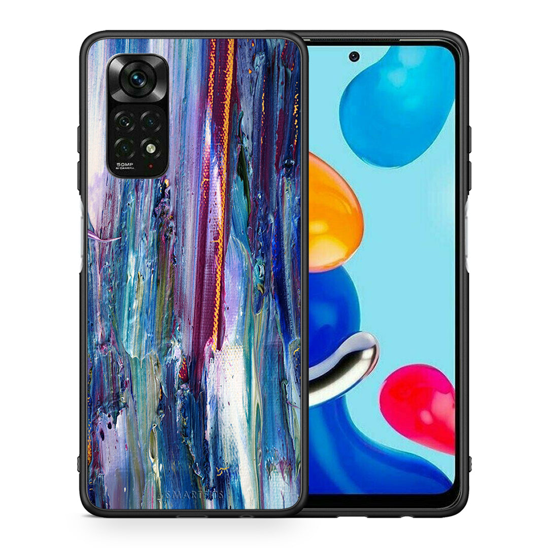 Θήκη Xiaomi Redmi Note 12 Pro 4G Winter Paint από τη Smartfits με σχέδιο στο πίσω μέρος και μαύρο περίβλημα | Xiaomi Redmi Note 12 Pro 4G Winter Paint case with colorful back and black bezels