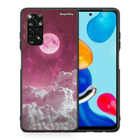 Thumbnail for Θήκη Xiaomi Redmi Note 12 Pro 4G Pink Moon από τη Smartfits με σχέδιο στο πίσω μέρος και μαύρο περίβλημα | Xiaomi Redmi Note 12 Pro 4G Pink Moon case with colorful back and black bezels