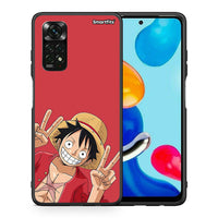 Thumbnail for Θήκη Xiaomi Redmi Note 11 Pro 5G Pirate Luffy από τη Smartfits με σχέδιο στο πίσω μέρος και μαύρο περίβλημα | Xiaomi Redmi Note 11 Pro 5G Pirate Luffy case with colorful back and black bezels