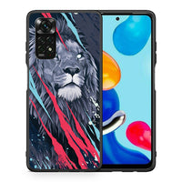 Thumbnail for Θήκη Xiaomi Redmi Note 11 Pro 5G Lion Designer PopArt από τη Smartfits με σχέδιο στο πίσω μέρος και μαύρο περίβλημα | Xiaomi Redmi Note 11 Pro 5G Lion Designer PopArt case with colorful back and black bezels