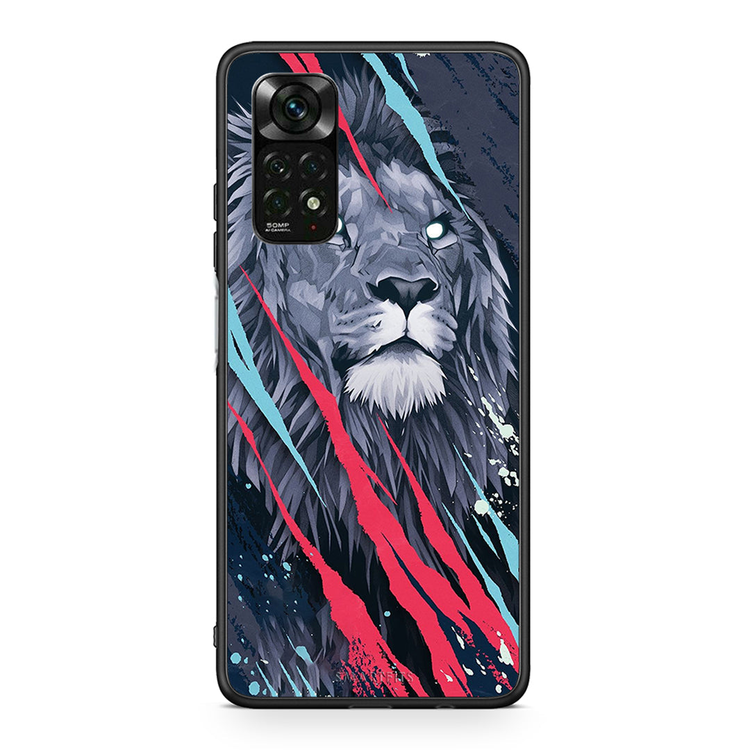 4 - Xiaomi Redmi Note 11 Pro 5G Lion Designer PopArt case, cover, bumper