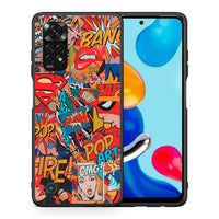 Thumbnail for Θήκη Xiaomi Redmi Note 12 Pro 4G PopArt OMG από τη Smartfits με σχέδιο στο πίσω μέρος και μαύρο περίβλημα | Xiaomi Redmi Note 12 Pro 4G PopArt OMG case with colorful back and black bezels