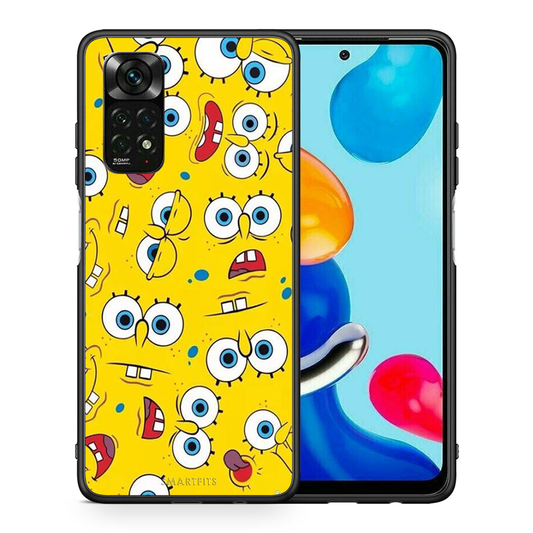 Θήκη Xiaomi Redmi Note 12 Pro 4G Sponge PopArt από τη Smartfits με σχέδιο στο πίσω μέρος και μαύρο περίβλημα | Xiaomi Redmi Note 12 Pro 4G Sponge PopArt case with colorful back and black bezels