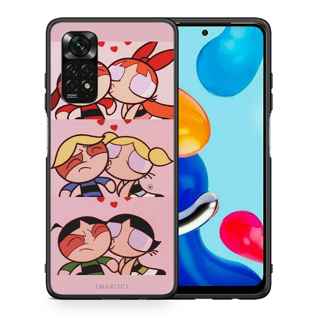 Θήκη Αγίου Βαλεντίνου Xiaomi Redmi Note 11 Pro 5G Puff Love από τη Smartfits με σχέδιο στο πίσω μέρος και μαύρο περίβλημα | Xiaomi Redmi Note 11 Pro 5G Puff Love case with colorful back and black bezels