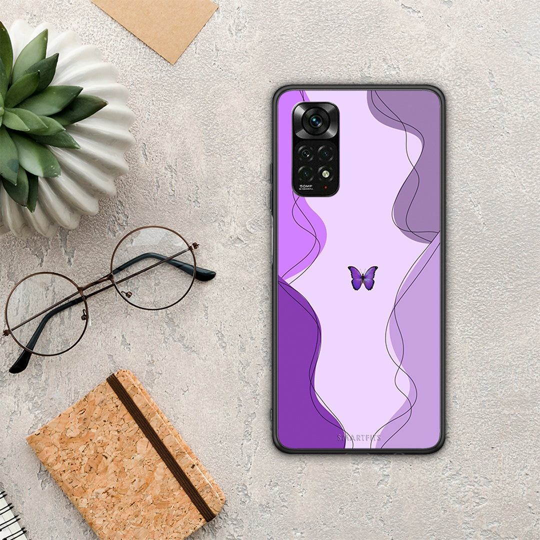 Purple Mariposa - Xiaomi Redmi Note 12 Pro 4G case