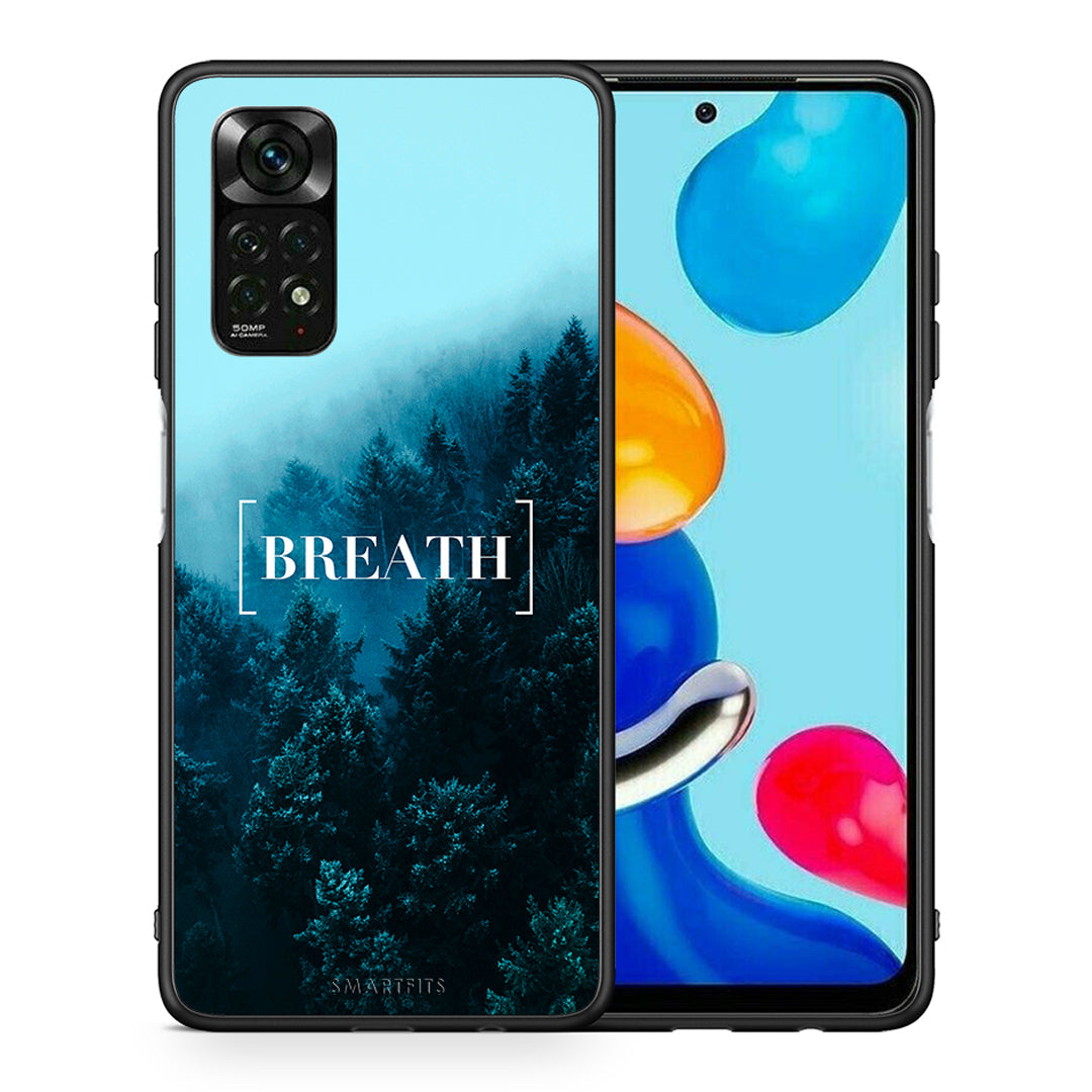 Θήκη Xiaomi Redmi Note 11 Pro 5G Breath Quote από τη Smartfits με σχέδιο στο πίσω μέρος και μαύρο περίβλημα | Xiaomi Redmi Note 11 Pro 5G Breath Quote case with colorful back and black bezels