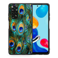 Thumbnail for Θήκη Xiaomi Redmi Note 12 Pro 4G Real Peacock Feathers από τη Smartfits με σχέδιο στο πίσω μέρος και μαύρο περίβλημα | Xiaomi Redmi Note 12 Pro 4G Real Peacock Feathers case with colorful back and black bezels