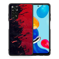 Thumbnail for Θήκη Αγίου Βαλεντίνου Xiaomi Redmi Note 11 Pro 5G Red Paint από τη Smartfits με σχέδιο στο πίσω μέρος και μαύρο περίβλημα | Xiaomi Redmi Note 11 Pro 5G Red Paint case with colorful back and black bezels