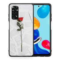 Thumbnail for Θήκη Xiaomi Redmi Note 11 Pro 5G Red Rose από τη Smartfits με σχέδιο στο πίσω μέρος και μαύρο περίβλημα | Xiaomi Redmi Note 11 Pro 5G Red Rose case with colorful back and black bezels