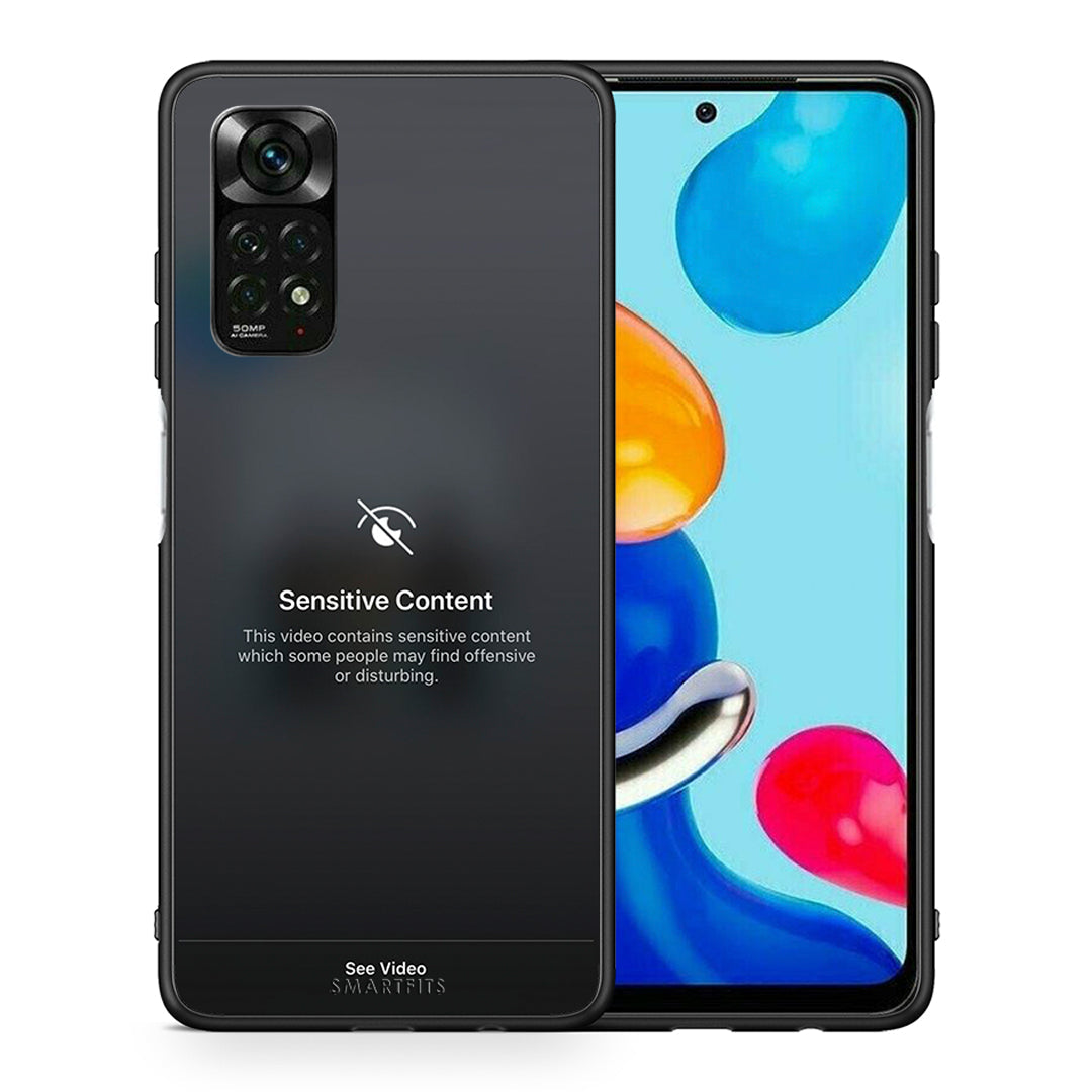 Θήκη Xiaomi Redmi Note 11 Pro 5G Sensitive Content από τη Smartfits με σχέδιο στο πίσω μέρος και μαύρο περίβλημα | Xiaomi Redmi Note 11 Pro 5G Sensitive Content case with colorful back and black bezels