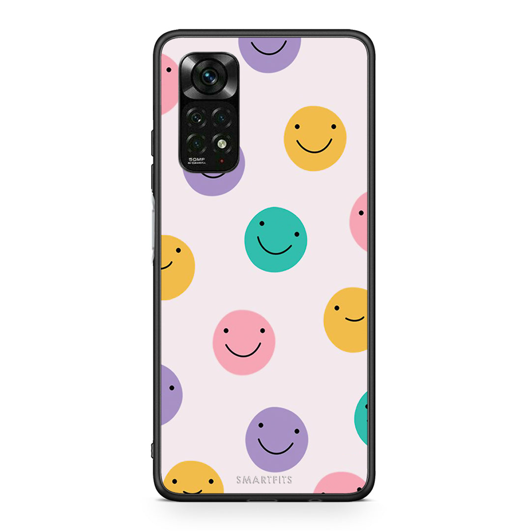 Xiaomi Redmi Note 12 Pro 4G Smiley Faces θήκη από τη Smartfits με σχέδιο στο πίσω μέρος και μαύρο περίβλημα | Smartphone case with colorful back and black bezels by Smartfits