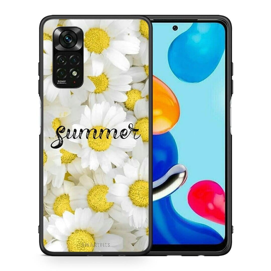 Θήκη Xiaomi Redmi Note 11 Pro 5G Summer Daisies από τη Smartfits με σχέδιο στο πίσω μέρος και μαύρο περίβλημα | Xiaomi Redmi Note 11 Pro 5G Summer Daisies case with colorful back and black bezels