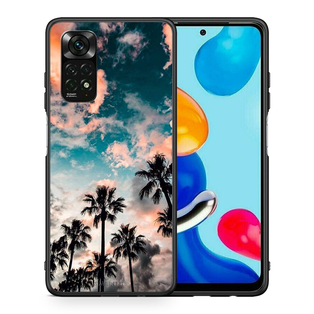 Θήκη Xiaomi Redmi Note 11 Pro 5G Sky Summer από τη Smartfits με σχέδιο στο πίσω μέρος και μαύρο περίβλημα | Xiaomi Redmi Note 11 Pro 5G Sky Summer case with colorful back and black bezels