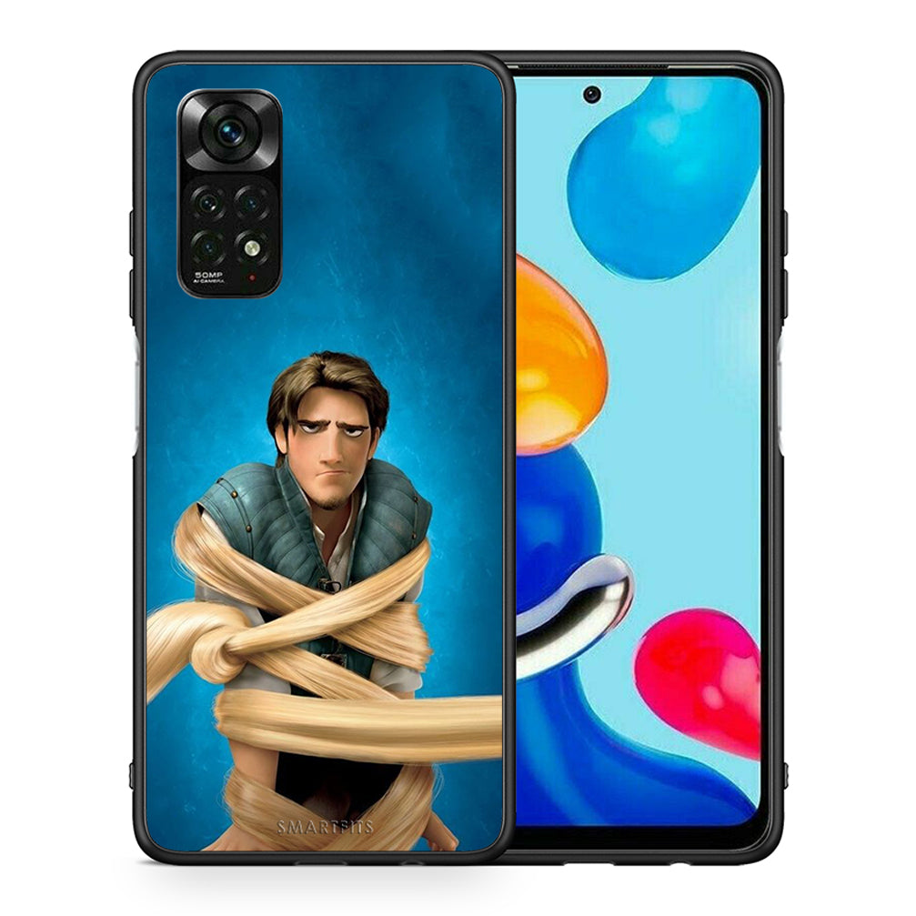 Θήκη Αγίου Βαλεντίνου Xiaomi Redmi Note 11 Pro 5G Tangled 1 από τη Smartfits με σχέδιο στο πίσω μέρος και μαύρο περίβλημα | Xiaomi Redmi Note 11 Pro 5G Tangled 1 case with colorful back and black bezels