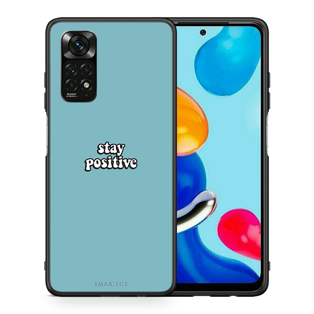 Θήκη Xiaomi Redmi Note 11 Pro 5G Positive Text από τη Smartfits με σχέδιο στο πίσω μέρος και μαύρο περίβλημα | Xiaomi Redmi Note 11 Pro 5G Positive Text case with colorful back and black bezels