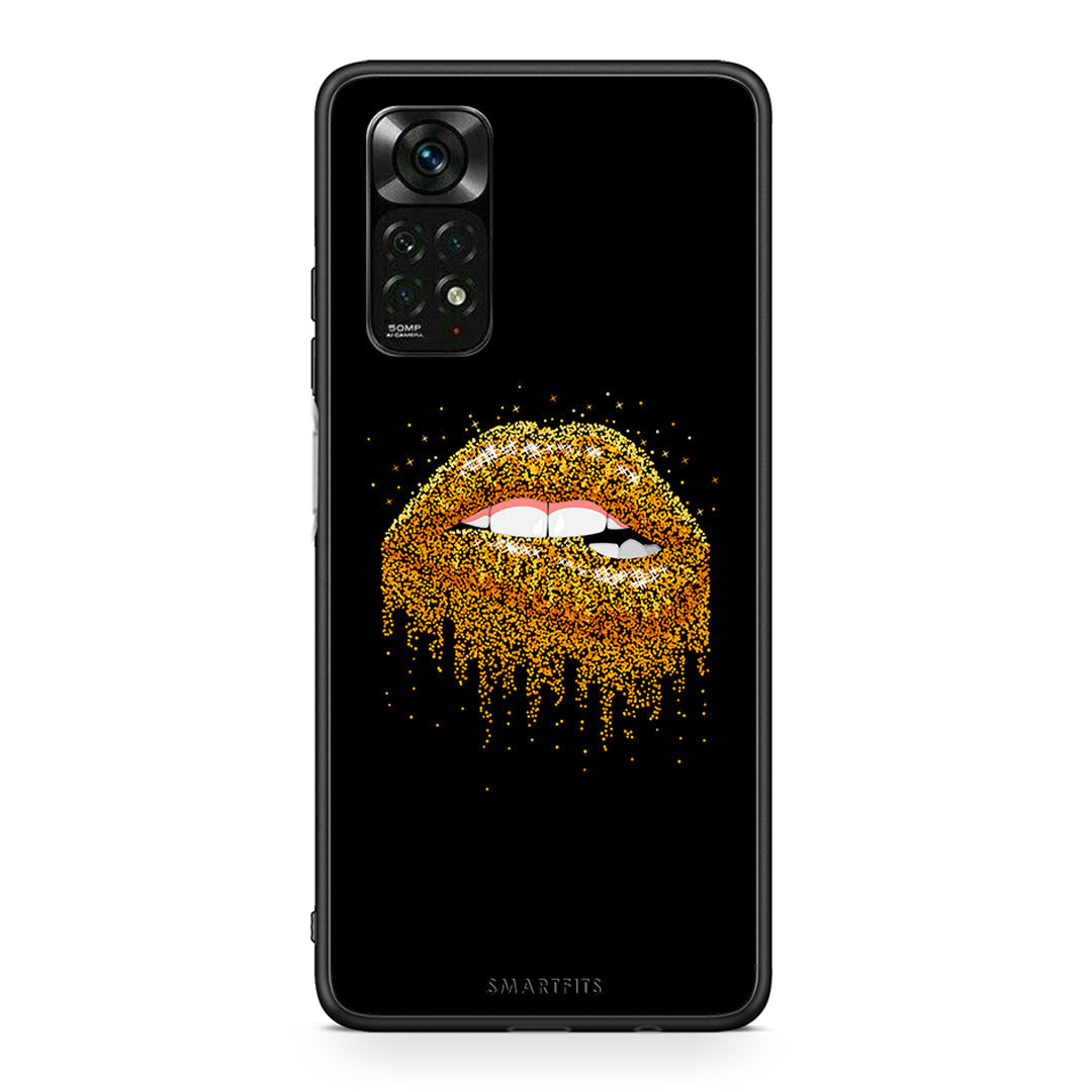 Xiaomi Redmi Note 12 Pro 4G Valentine Golden θήκη από τη Smartfits με σχέδιο στο πίσω μέρος και μαύρο περίβλημα | Smartphone case with colorful back and black bezels by Smartfits