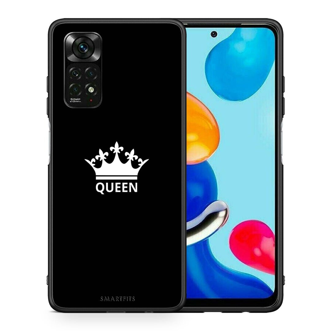 Θήκη Xiaomi Redmi Note 12 Pro 4G Valentine Queen από τη Smartfits με σχέδιο στο πίσω μέρος και μαύρο περίβλημα | Xiaomi Redmi Note 12 Pro 4G Valentine Queen case with colorful back and black bezels