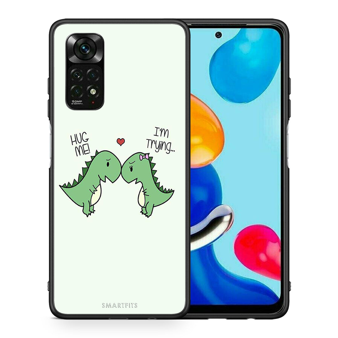 Θήκη Xiaomi Redmi Note 11 Pro 5G Valentine Rex από τη Smartfits με σχέδιο στο πίσω μέρος και μαύρο περίβλημα | Xiaomi Redmi Note 11 Pro 5G Valentine Rex case with colorful back and black bezels