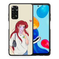 Thumbnail for Θήκη Xiaomi Redmi Note 11 Pro 5G Walking Mermaid από τη Smartfits με σχέδιο στο πίσω μέρος και μαύρο περίβλημα | Xiaomi Redmi Note 11 Pro 5G Walking Mermaid case with colorful back and black bezels