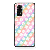 Thumbnail for Xiaomi Redmi Note 11 Pro 5G White Daisies θήκη από τη Smartfits με σχέδιο στο πίσω μέρος και μαύρο περίβλημα | Smartphone case with colorful back and black bezels by Smartfits