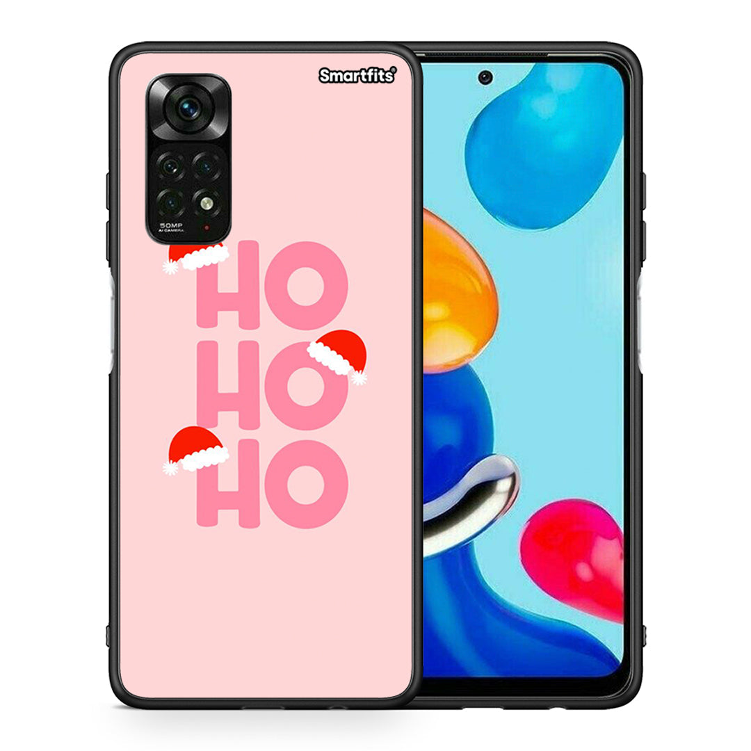 Θήκη Xiaomi Redmi Note 11 Pro 5G Xmas Ho Ho Ho από τη Smartfits με σχέδιο στο πίσω μέρος και μαύρο περίβλημα | Xiaomi Redmi Note 11 Pro 5G Xmas Ho Ho Ho case with colorful back and black bezels