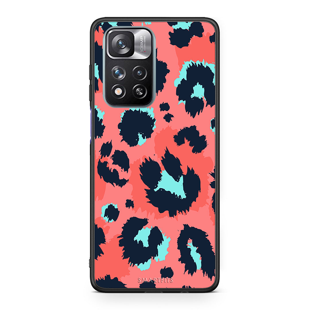 22 - Xiaomi Redmi Note 11 Pro/11 Pro+ Pink Leopard Animal case, cover, bumper