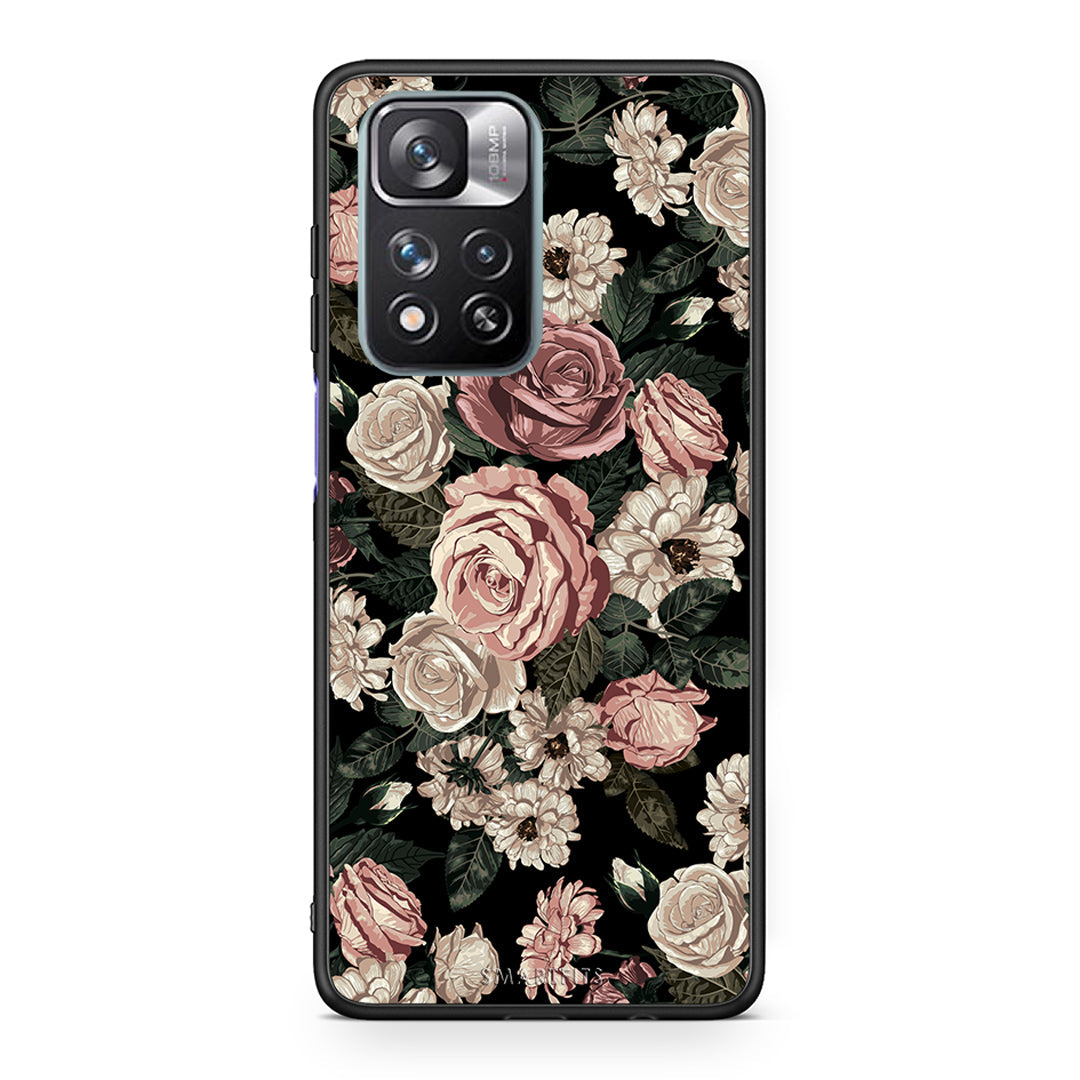 4 - Xiaomi Redmi Note 11 Pro/11 Pro+ Wild Roses Flower case, cover, bumper