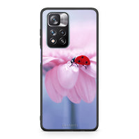 Thumbnail for Xiaomi Redmi Note 11 Pro/11 Pro+ Ladybug Flower θήκη από τη Smartfits με σχέδιο στο πίσω μέρος και μαύρο περίβλημα | Smartphone case with colorful back and black bezels by Smartfits