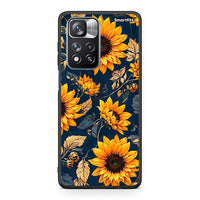 Thumbnail for Xiaomi Redmi Note 11 Pro / 11 Pro+ Autumn Sunflowers Θήκη από τη Smartfits με σχέδιο στο πίσω μέρος και μαύρο περίβλημα | Smartphone case with colorful back and black bezels by Smartfits