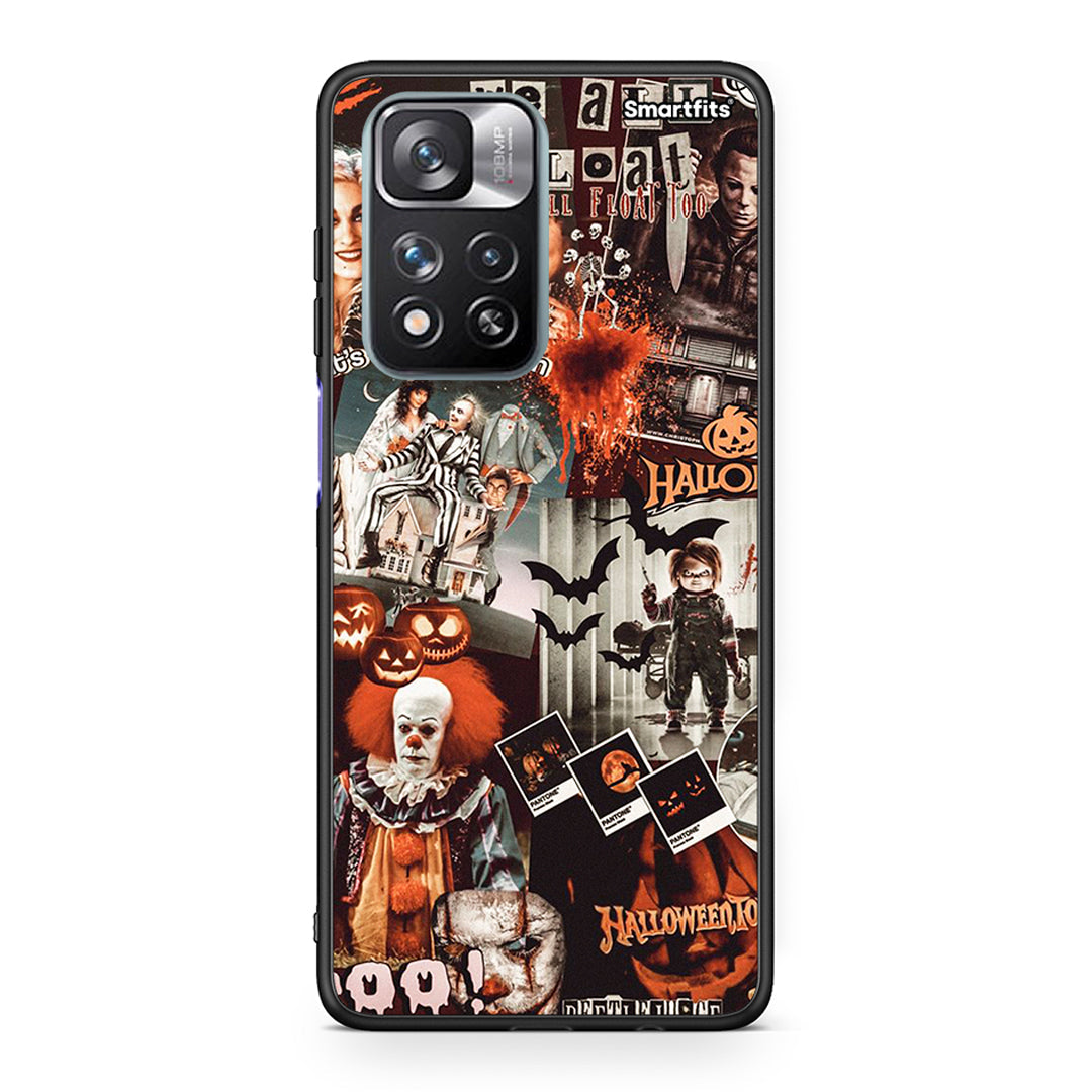 Xiaomi Redmi Note 11 Pro / 11 Pro+ Halloween Spooky Season Θήκη από τη Smartfits με σχέδιο στο πίσω μέρος και μαύρο περίβλημα | Smartphone case with colorful back and black bezels by Smartfits