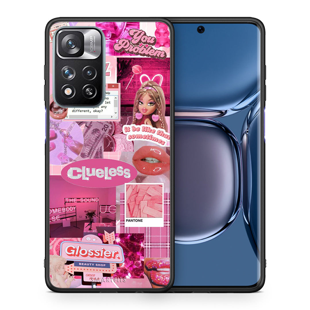Θήκη Αγίου Βαλεντίνου Xiaomi Redmi Note 11 Pro / 11 Pro+ Pink Love από τη Smartfits με σχέδιο στο πίσω μέρος και μαύρο περίβλημα | Xiaomi Redmi Note 11 Pro / 11 Pro+ Pink Love case with colorful back and black bezels