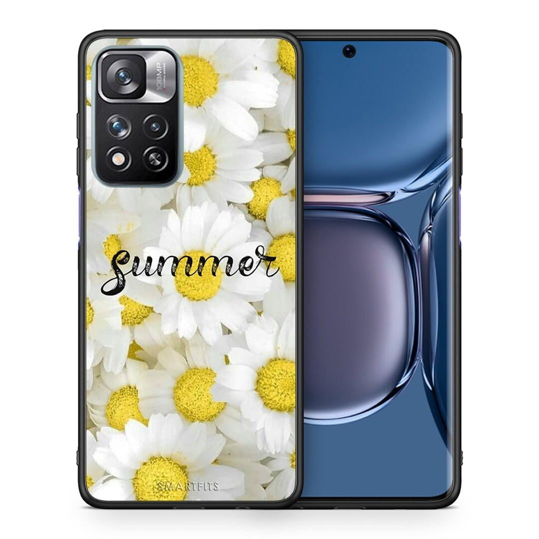 Θήκη Xiaomi Redmi Note 11 Pro / 11 Pro+ Summer Daisies από τη Smartfits με σχέδιο στο πίσω μέρος και μαύρο περίβλημα | Xiaomi Redmi Note 11 Pro / 11 Pro+ Summer Daisies case with colorful back and black bezels