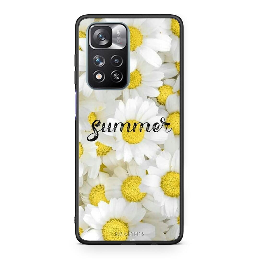 Xiaomi Redmi Note 11 Pro / 11 Pro+ Summer Daisies Θήκη από τη Smartfits με σχέδιο στο πίσω μέρος και μαύρο περίβλημα | Smartphone case with colorful back and black bezels by Smartfits