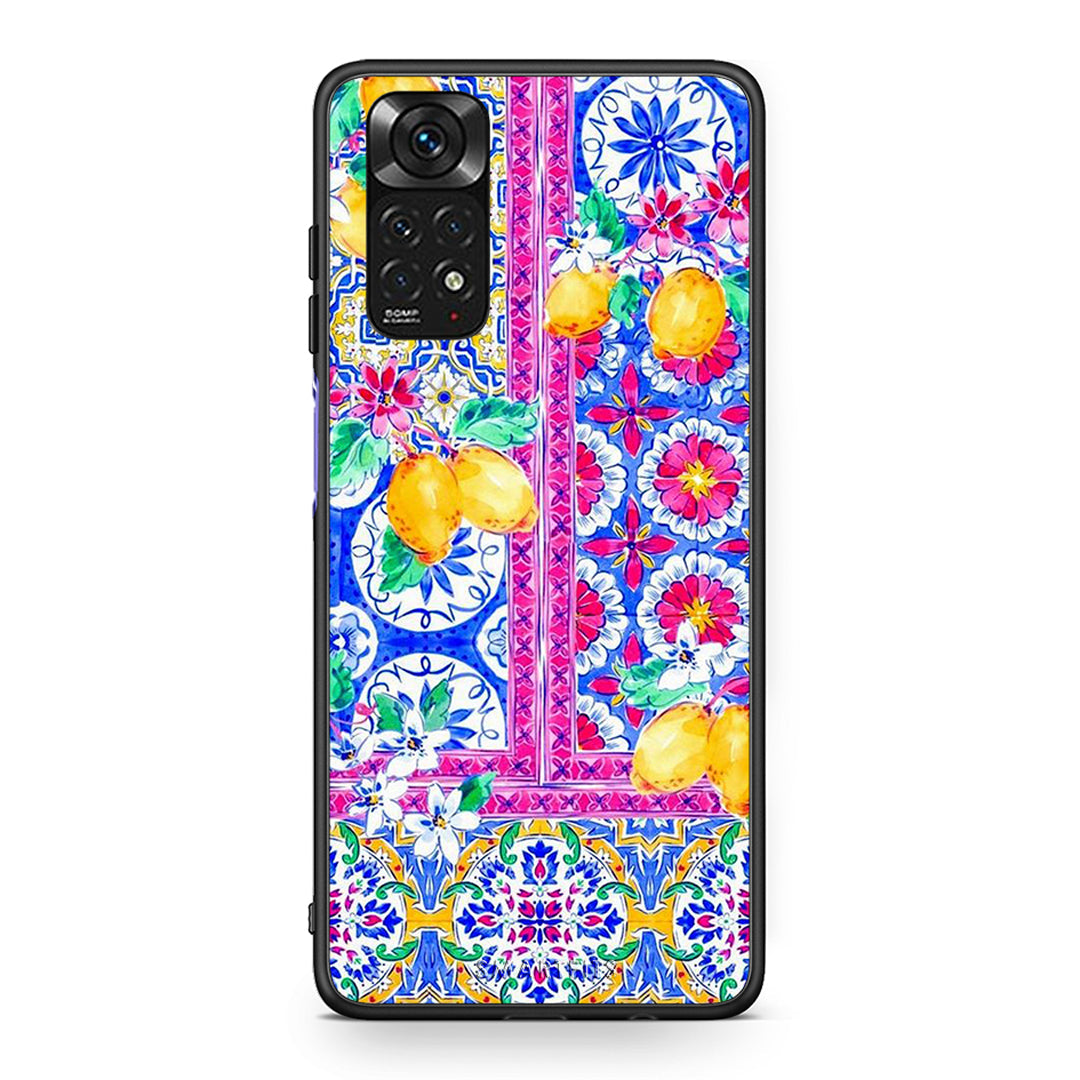 Xiaomi Redmi Note 11 Retro Spring θήκη από τη Smartfits με σχέδιο στο πίσω μέρος και μαύρο περίβλημα | Smartphone case with colorful back and black bezels by Smartfits