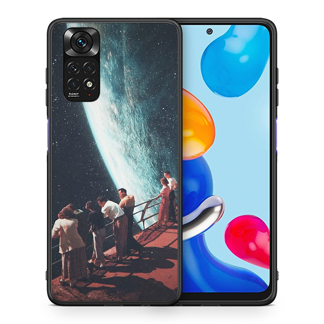 Θήκη Xiaomi Redmi Note 11 Surreal View από τη Smartfits με σχέδιο στο πίσω μέρος και μαύρο περίβλημα | Xiaomi Redmi Note 11 Surreal View case with colorful back and black bezels