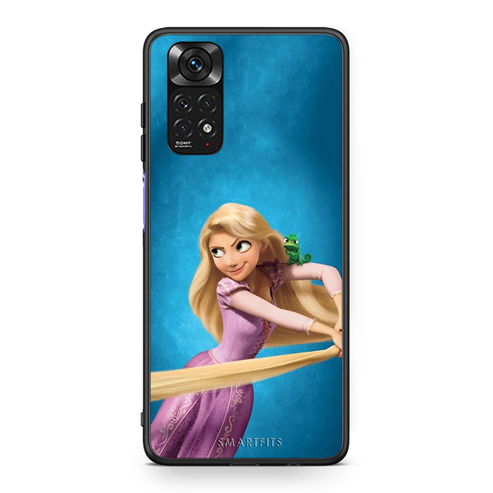 Xiaomi Redmi Note 11 Tangled 2 Θήκη Αγίου Βαλεντίνου από τη Smartfits με σχέδιο στο πίσω μέρος και μαύρο περίβλημα | Smartphone case with colorful back and black bezels by Smartfits