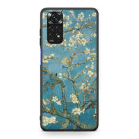 Thumbnail for Xiaomi Redmi Note 11 White Blossoms θήκη από τη Smartfits με σχέδιο στο πίσω μέρος και μαύρο περίβλημα | Smartphone case with colorful back and black bezels by Smartfits