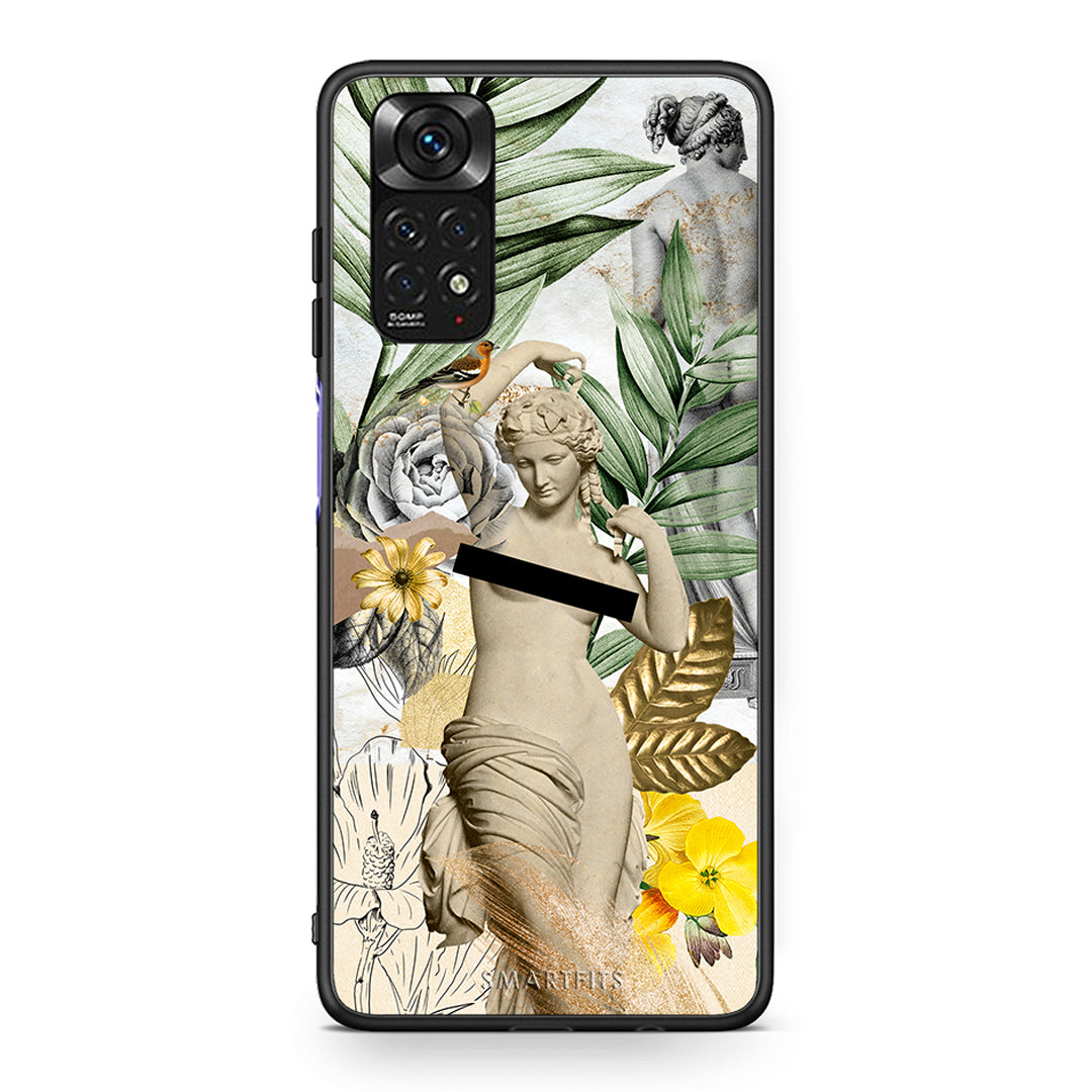 Xiaomi Redmi Note 11 Woman Statue θήκη από τη Smartfits με σχέδιο στο πίσω μέρος και μαύρο περίβλημα | Smartphone case with colorful back and black bezels by Smartfits