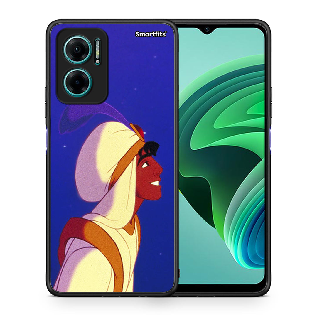 Θήκη Xiaomi Redmi Note 11E Alladin And Jasmine Love 1 από τη Smartfits με σχέδιο στο πίσω μέρος και μαύρο περίβλημα | Xiaomi Redmi Note 11E Alladin And Jasmine Love 1 case with colorful back and black bezels