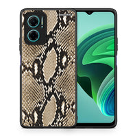 Thumbnail for Θήκη Xiaomi Redmi Note 11E Fashion Snake Animal από τη Smartfits με σχέδιο στο πίσω μέρος και μαύρο περίβλημα | Xiaomi Redmi Note 11E Fashion Snake Animal case with colorful back and black bezels