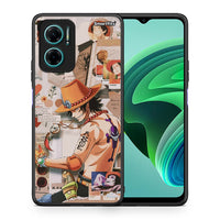 Thumbnail for Θήκη Xiaomi Redmi Note 11E Anime Collage από τη Smartfits με σχέδιο στο πίσω μέρος και μαύρο περίβλημα | Xiaomi Redmi Note 11E Anime Collage case with colorful back and black bezels