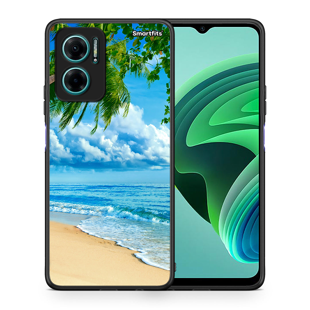 Θήκη Xiaomi Redmi Note 11E Beautiful Beach από τη Smartfits με σχέδιο στο πίσω μέρος και μαύρο περίβλημα | Xiaomi Redmi Note 11E Beautiful Beach case with colorful back and black bezels