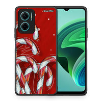 Thumbnail for Θήκη Xiaomi Redmi Note 11E Candy Cane από τη Smartfits με σχέδιο στο πίσω μέρος και μαύρο περίβλημα | Xiaomi Redmi Note 11E Candy Cane case with colorful back and black bezels