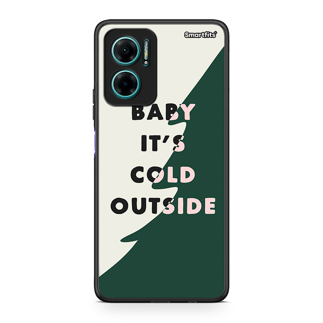 Xiaomi Redmi Note 11E Cold Outside θήκη από τη Smartfits με σχέδιο στο πίσω μέρος και μαύρο περίβλημα | Smartphone case with colorful back and black bezels by Smartfits