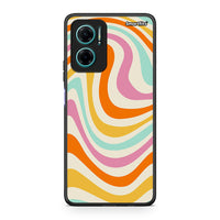 Thumbnail for Xiaomi Redmi Note 11E Colourful Waves θήκη από τη Smartfits με σχέδιο στο πίσω μέρος και μαύρο περίβλημα | Smartphone case with colorful back and black bezels by Smartfits