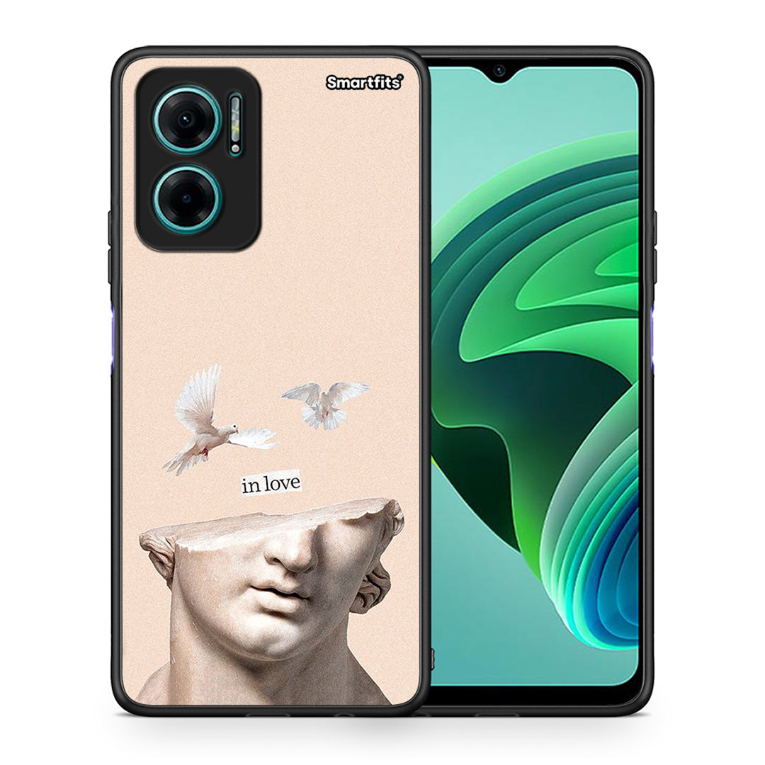 Θήκη Xiaomi Redmi Note 11E In Love από τη Smartfits με σχέδιο στο πίσω μέρος και μαύρο περίβλημα | Xiaomi Redmi Note 11E In Love case with colorful back and black bezels