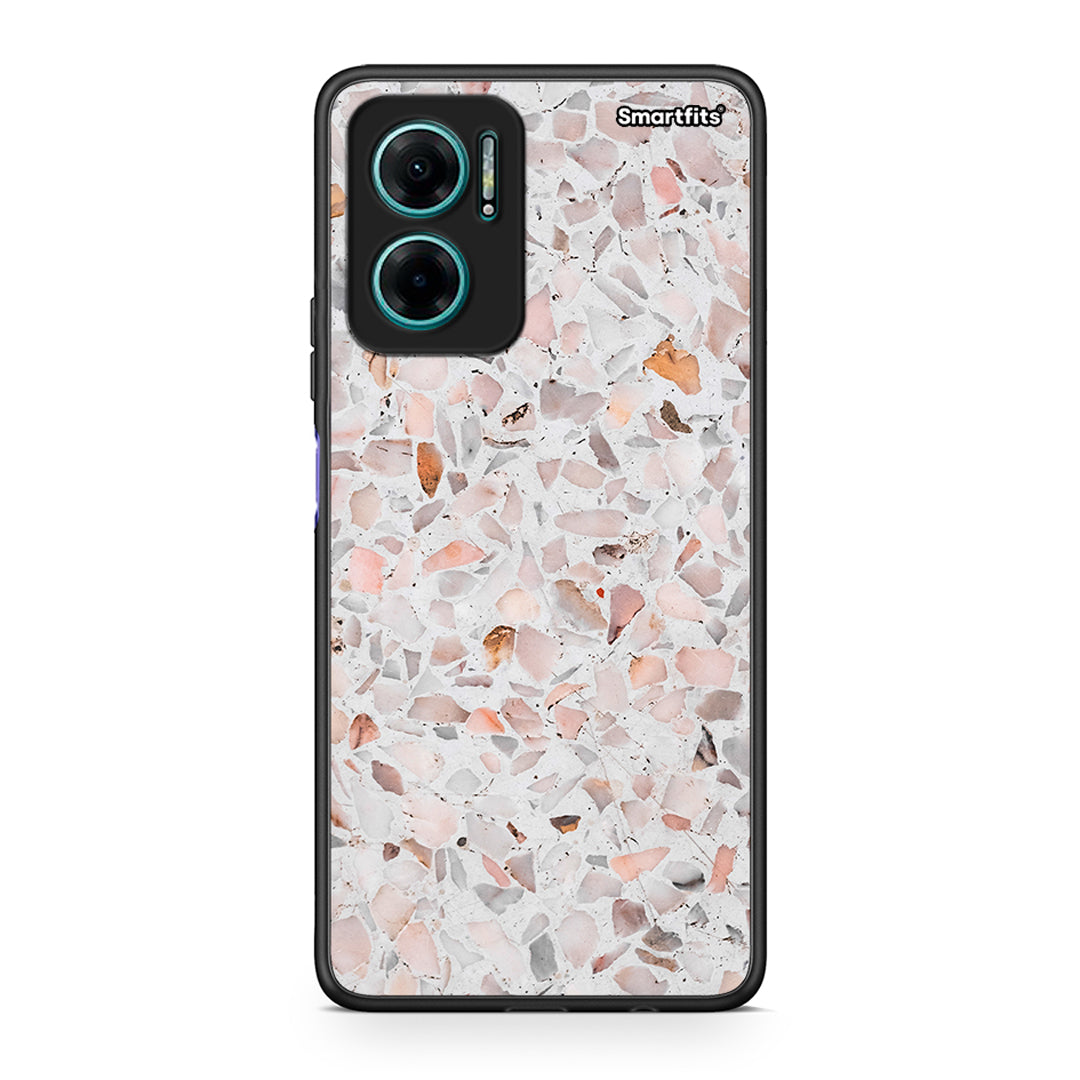 Xiaomi Redmi Note 11E Marble Terrazzo θήκη από τη Smartfits με σχέδιο στο πίσω μέρος και μαύρο περίβλημα | Smartphone case with colorful back and black bezels by Smartfits